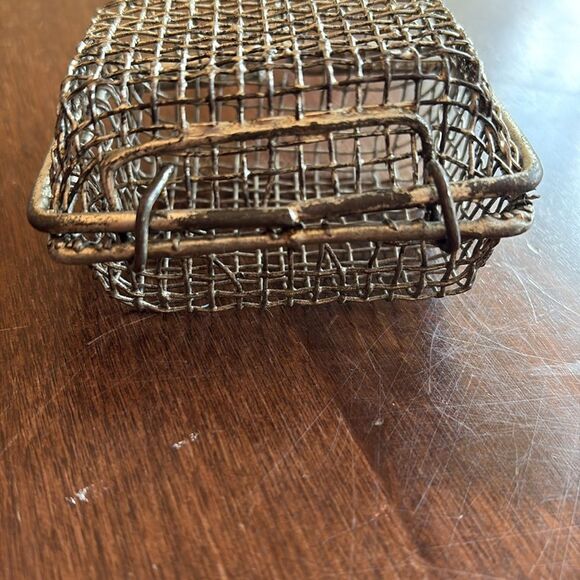 Antique 1920s Farmhouse primitive, Soap Saver, Metal Mesh, Laundry - Picture 6 of 6